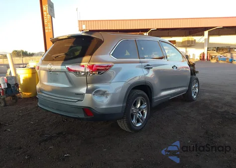 2015 Toyota Highlander Limited V6 from USA, damaged, VIN 5TDYKRFH3FS038763